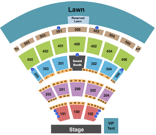 Darien Lake Amphitheater Outlaw Music Festival Seating Chart